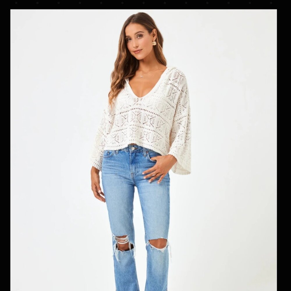 L Space - Diamond Eyes Sweater - Cream - Picture 5 of 6